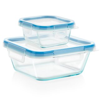 Pyrex Snapware® Total Solution® Pyrex® Glass 4-piece Square Food Storage Value Pack