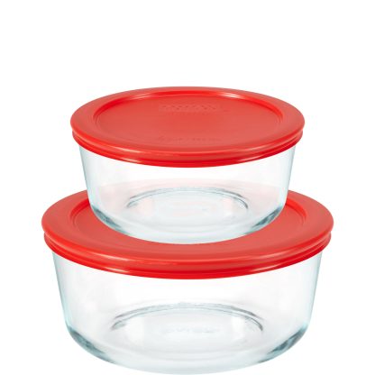 Pyrex Pyrex® Simply Store® 4-piece Round Glass Storage Set