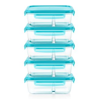 Pyrex Pyrex® MealBox 10-Piece Divided Storage Set, 2.3 Cup