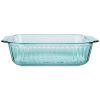Pyrex Pyrex® Sculpted Tinted Glass 8" Square Baking Dish, Aqua