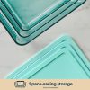 Pyrex Pyrex® Simply Store® Tinted Glass 6-cup Rectangle Storage Container with Lid, Aqua