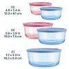 Pyrex Pyrex® Simply Store® Tinted Glass Round Storage Containers, 10-pc Set, Mixed Colors