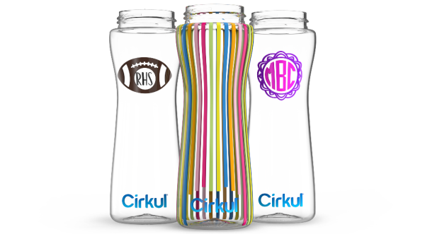 Cirkul Custom 22oz. Plastic Bottle & Comfort Grip Lid