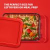 Pyrex Pyrex® Simply Store® 3-cup Rectangular Glass Food Storage Container with Red Lid