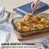 Pyrex Pyrex® Colors Sculpted Tinted 9" x 13" Baking Dish with Plastic Lid, Smoke