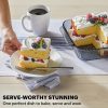 Pyrex Pyrex® Colors Sculpted Tinted 8" Square Baking Dish with Plastic Lid, Smoke