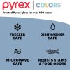 Pyrex Pyrex® Simply Store® Tinted 4-cup Round Storage with Blue Plastic Lid