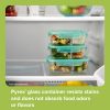 Pyrex Snapware® MealBox™ 4-cup Divided Glass Storage Container with Lid