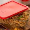 Pyrex Pyrex® Simply Store® 11-cup Rectangular Glass Food Storage Container with Red Lid