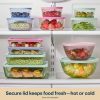 Pyrex Pyrex® Simply Store® Tinted Glass Rectangle Storage Containers, 6-pc Set, Mixed Colors