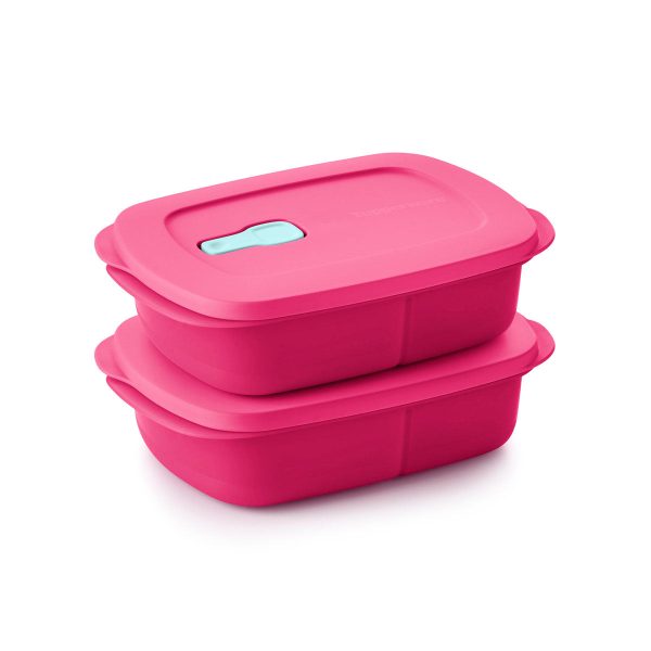 Tupper Ware CrystalWave® | Rectangular Divided Dishes