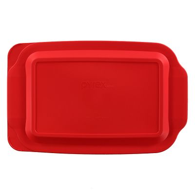 Pyrex Pyrex® Red Lid for 3-quart Rectangular Glass Baking Dish