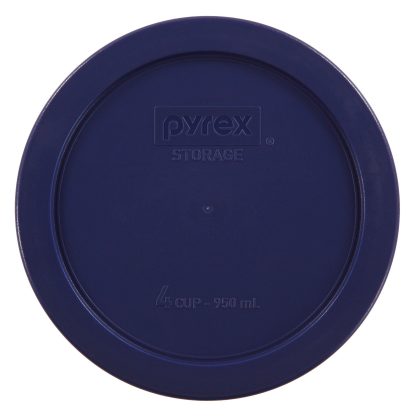 Pyrex Pyrex® 4-cup Round Plastic Lid, Dark Blue