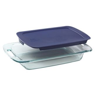Pyrex Pyrex® Easy Grab® 3-quart Glass Baking Dish with Blue Lid